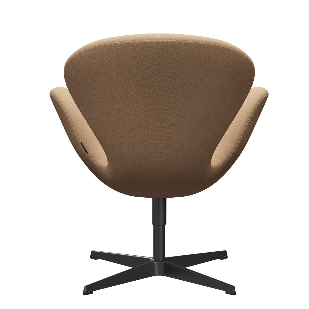 [product_category]-Fritz Hansen Swan Lounge Chair, Black Lacquered/Tonus Warm Beige-Fritz Hansen-3320-TON224-BLLA-FRI-4