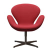  Swan Lounge Chair Brown Bronze/Steelcut Trio Red