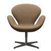 Fritz Hansen Swan Lounge Chair, Warm Graphite/Divina Md Café Latte