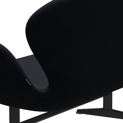 [product_category]-Fritz Hansen Swan Sofa 2 Seater, Black Lacquered/Diablo Dark Blue-Fritz Hansen-3321-DIA800-BLLA-FRI-5