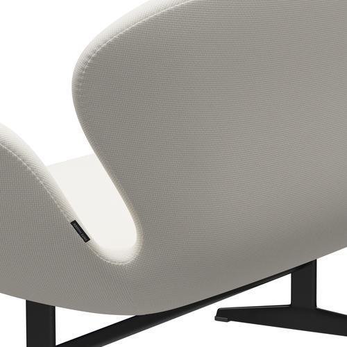 [product_category]-Fritz Hansen Swan Sofa 2 Seater, Black Lacquered/Diablo Snow-Fritz Hansen-3321-DIA202-BLLA-FRI-5