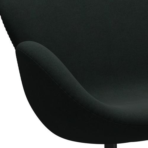 [product_category]-Fritz Hansen Swan Sofa 2 Seater, Black Lacquered/Divina Charcoal-Fritz Hansen-3321-DIV181-BLLA-FRI-7