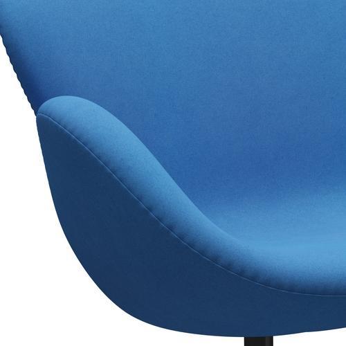 [product_category]-Fritz Hansen Swan Sofa 2 Seater, Black Lacquered/Divina Light Blue (742)-Fritz Hansen-3321-DIV742-BLLA-FRI-7