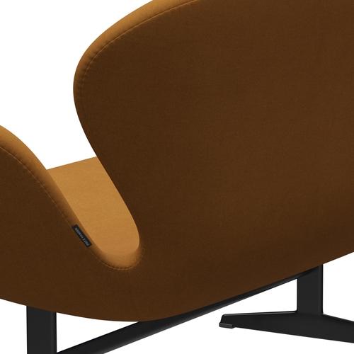 [product_category]-Fritz Hansen Swan Sofa 2 Seater, Black Lacquered/Divina Sand-Fritz Hansen-3321-DIV246-BLLA-FRI-5