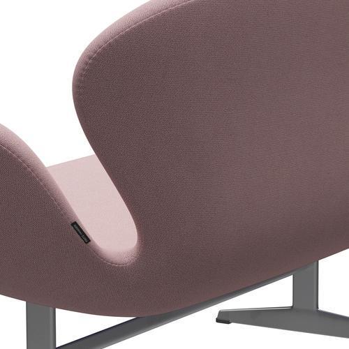 [product_category]-Fritz Hansen Swan Sofa 2 Seater, Silver Grey/Capture Pink-Fritz Hansen-3321-CP4801-SGBASE-FRI-5