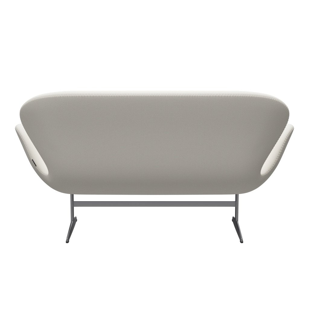 [product_category]-Fritz Hansen Swan Sofa 2 Seater, Silver Grey/Diablo Snow-Fritz Hansen-3321-DIA202-SGBASE-FRI-4