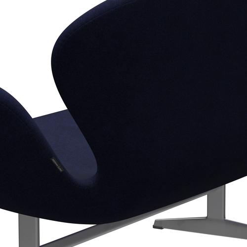 [product_category]-Fritz Hansen Swan Sofa 2 Seater, Silver Grey/Divina Melange Dark Blue-Fritz Hansen-3321-DIM787-SGBASE-FRI-5