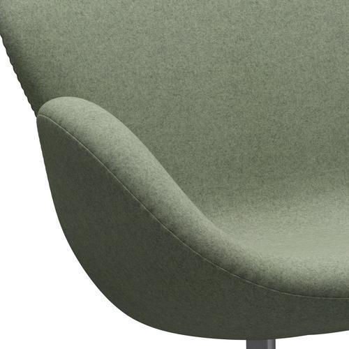 [product_category]-Fritz Hansen Swan Sofa 2 Seater, Silver Grey/Divina Melange Light Green-Fritz Hansen-3321-DIM917-SGBASE-FRI-7