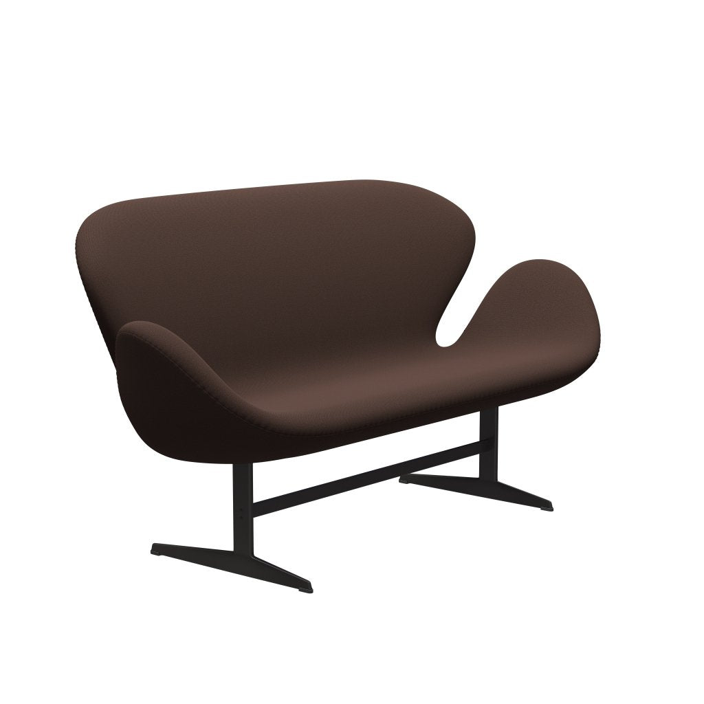 [product_category]-Fritz Hansen Swan Sofa 2 Seater, Warm Graphite/Capture Chocolate Brown-Fritz Hansen-3321-CP6901-WGBASE-FRI-2