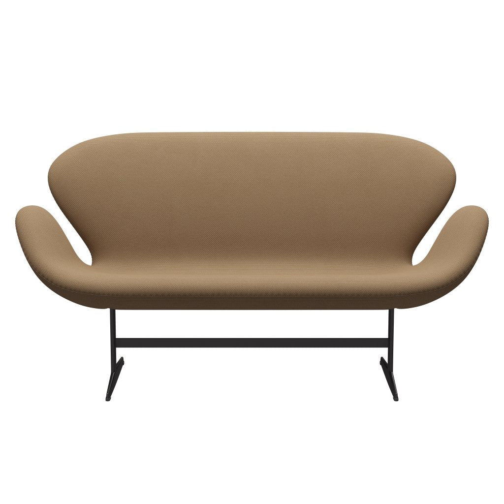 [product_category]-Fritz Hansen Swan Sofa 2 Seater, Warm Graphite/Diablo Gold Sand-Fritz Hansen-3321-DIA401-WGBASE-FRI-1