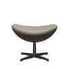 Fritz Hansen Le cuir tabouret d'oeuf, bronze brun / gris clair essentiel