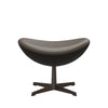 Fritz Hansen Le cuir de tabouret d'oeuf, bronze brun / pierre essentielle