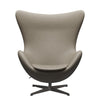 Fritz Hansen The Egg Lounge Chair Leather, Warm Graphite/Essential Light Grey