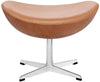 Fritz Hansen Le cuir tabouret d'oeuf, le cuir rustique