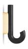 Gejst Hook Mini Hook, chêne noir / laiton