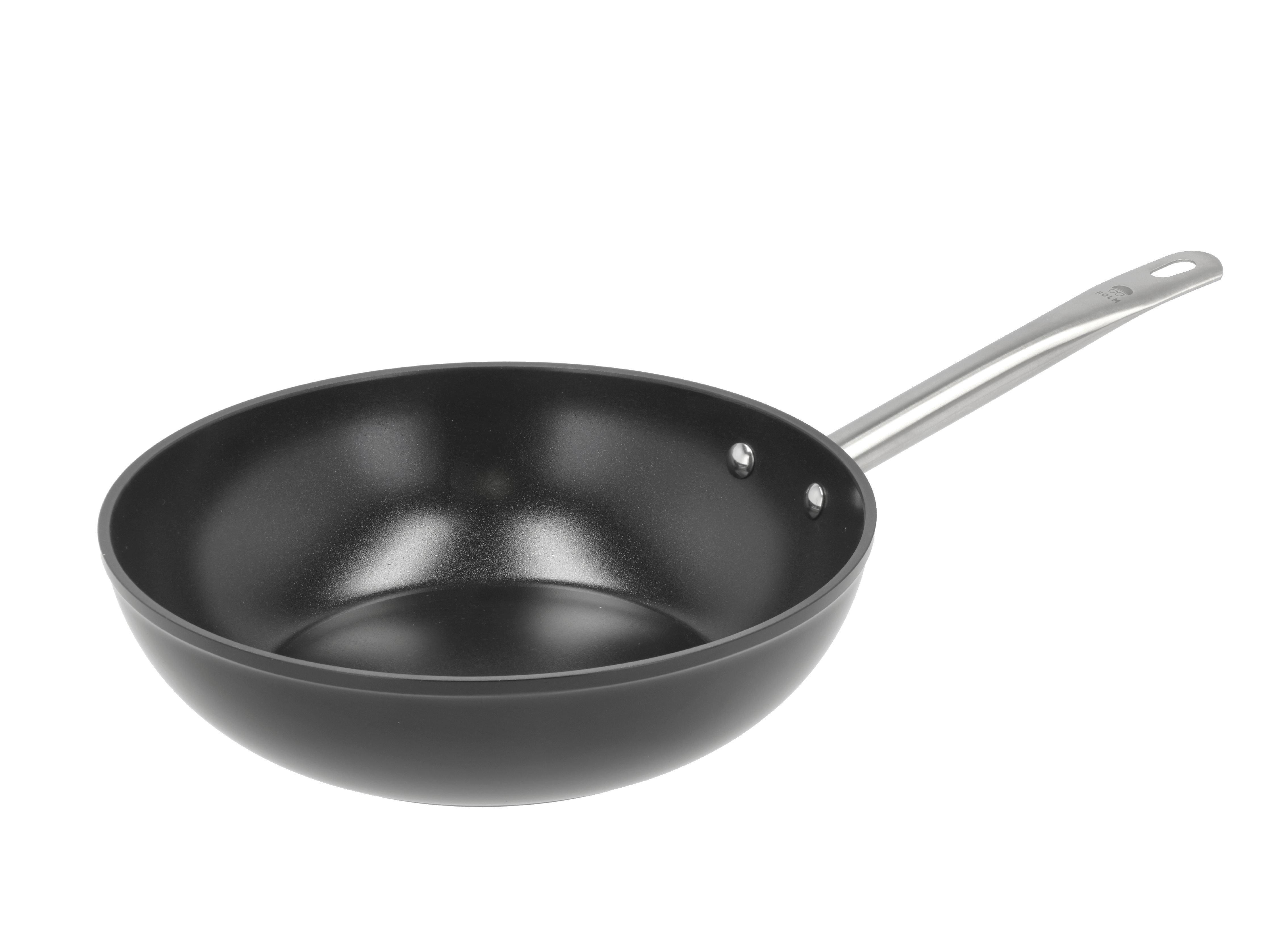 Holm Wok ø 28 Cm Hliník Černý