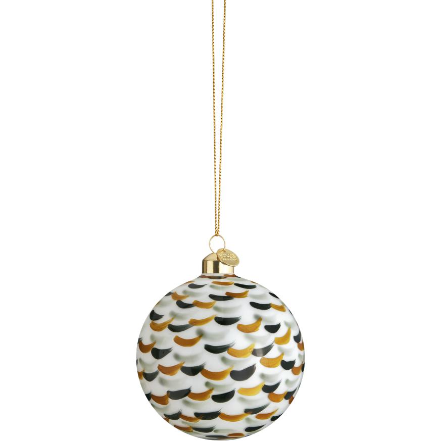 [product_category]-Holmegaard Souvenir Christmas Bauble Green Dotted ø8 Cm-Holmegaard-5706422105631-4800328-HOL-1