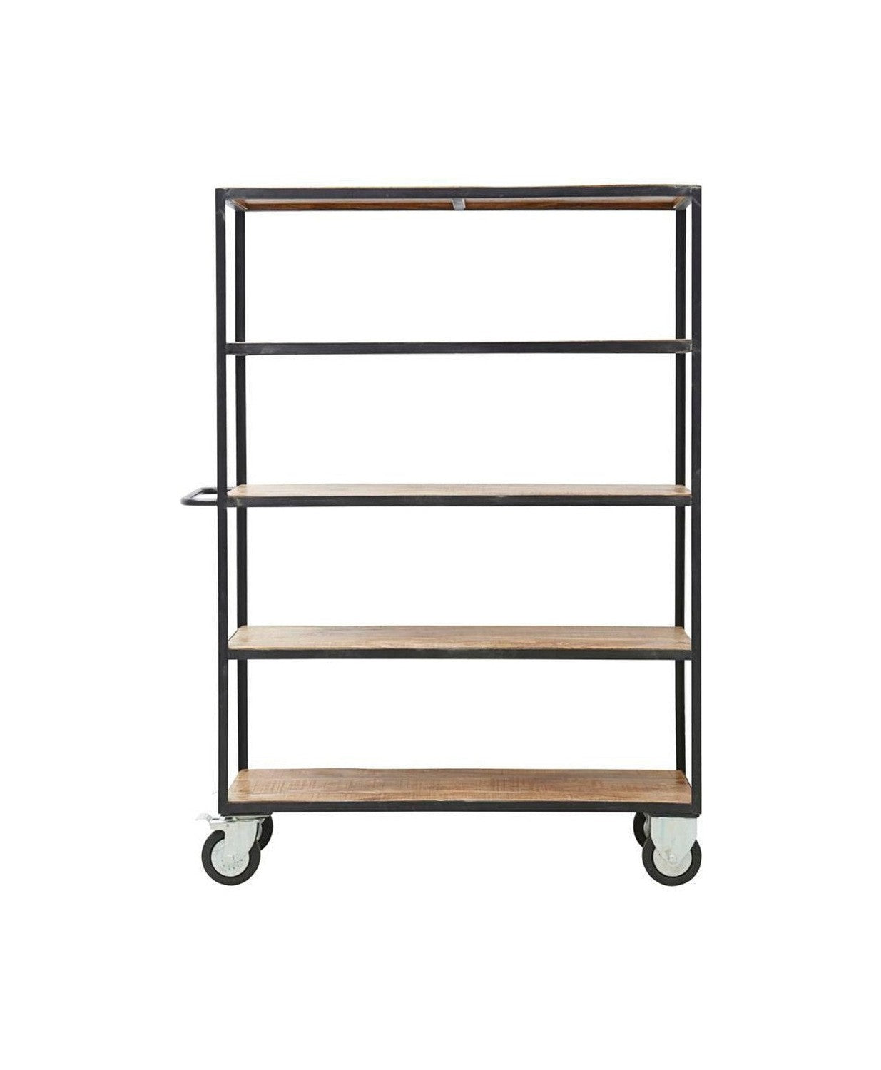 House Doctor Shelving unit w. 4 wheels, Black/Wood