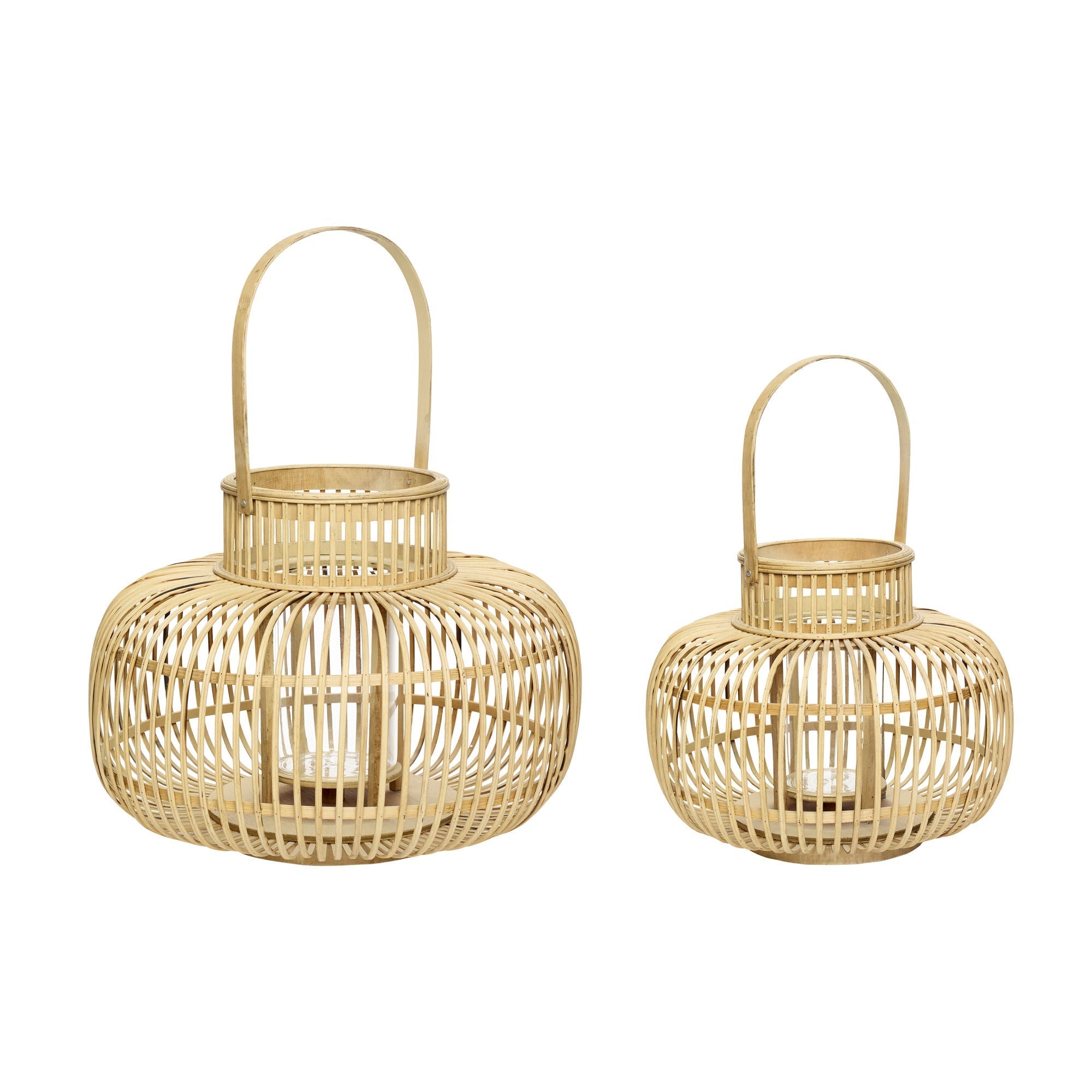 Hübsch Desert Lanterns Natural (set of 2)