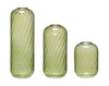 Hübsch Ensemble de vase Fleur de 3, vert