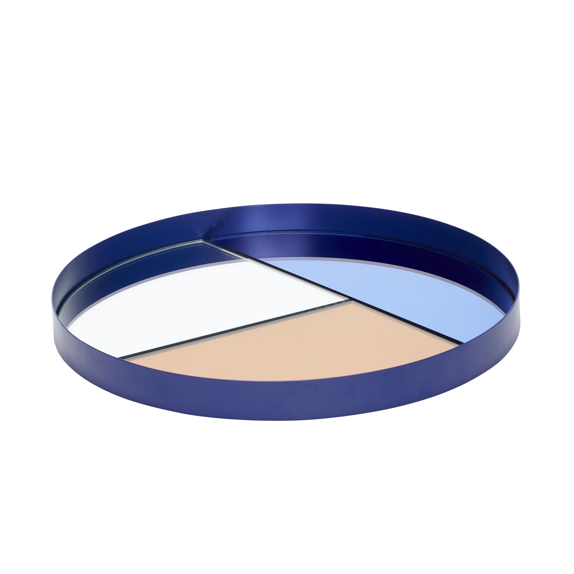 Hübsch Glance Tray Blue/Rose