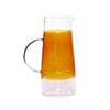 Hübsch Limonade carafe en verre transparent / ambre / rose