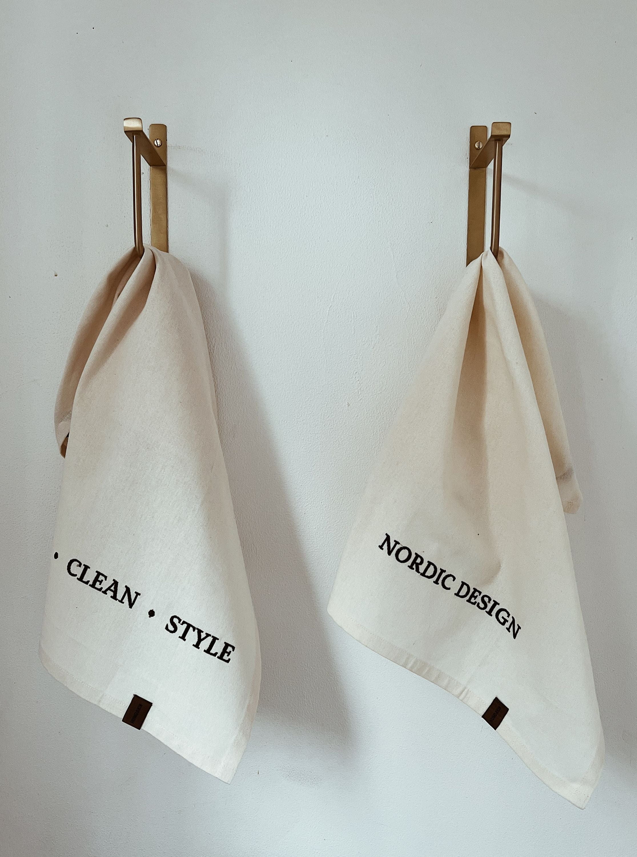 Humdakin Tea Towel Set Of 2, Shell