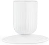 Kähler Hammershøi Block Candlestick Ø5cm, blanc
