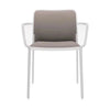 Kartell Audrey Soft Armchair, White/Beige