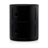 Kartell Componibili Classic Container 2 Éléments, noir