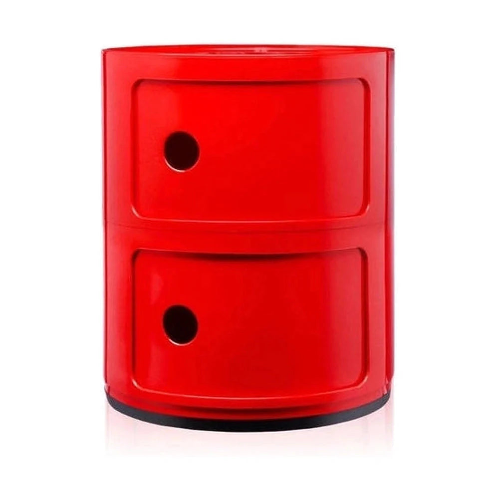 [product_category]-Kartell Componibili Classic Container 2 Elements, Red-Kartell-8034105780408-0496610-KAR-1