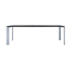 Kartell Four bureau 223x79 cm, aluminium / noir