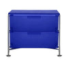 Tiroir Kartell Mobil 2 avec pieds, bleu cobalt