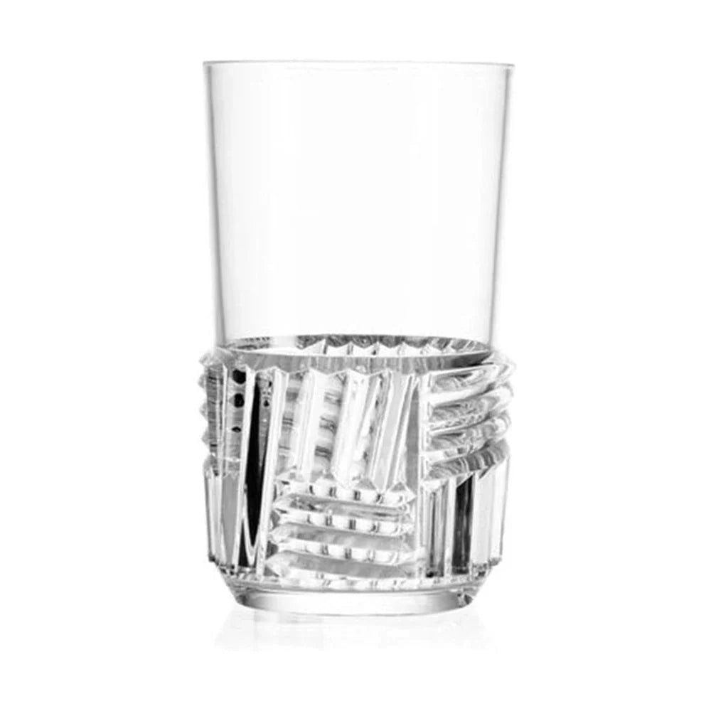 [product_category]-Kartell Trama Set Of 4 Long Drink Glasses, Crystal-Kartell-8058967267174-01512B4-KAR-1