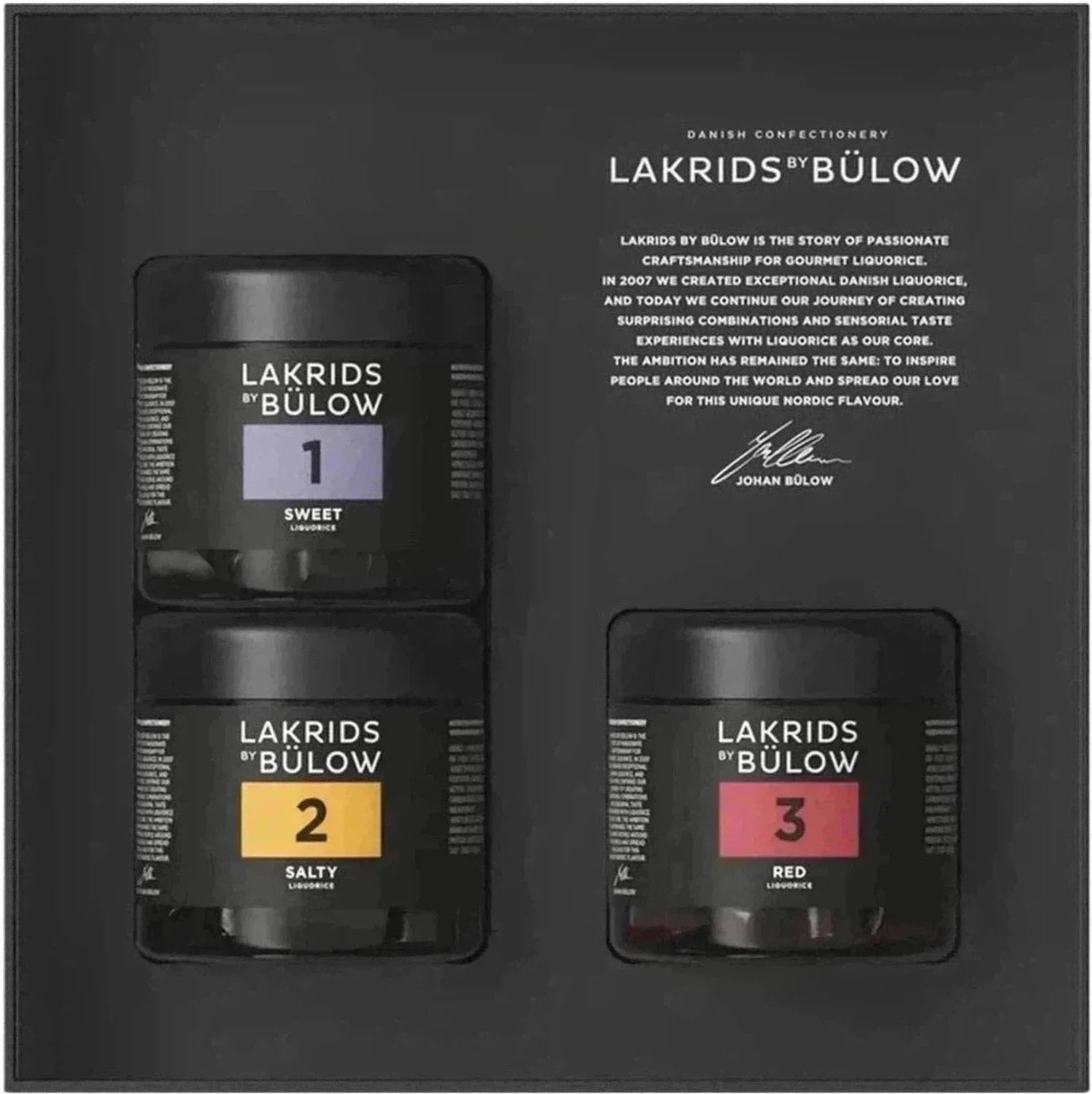 Lakrids by Bülow Boîte noire classique - 1, 2 et 3, 450G