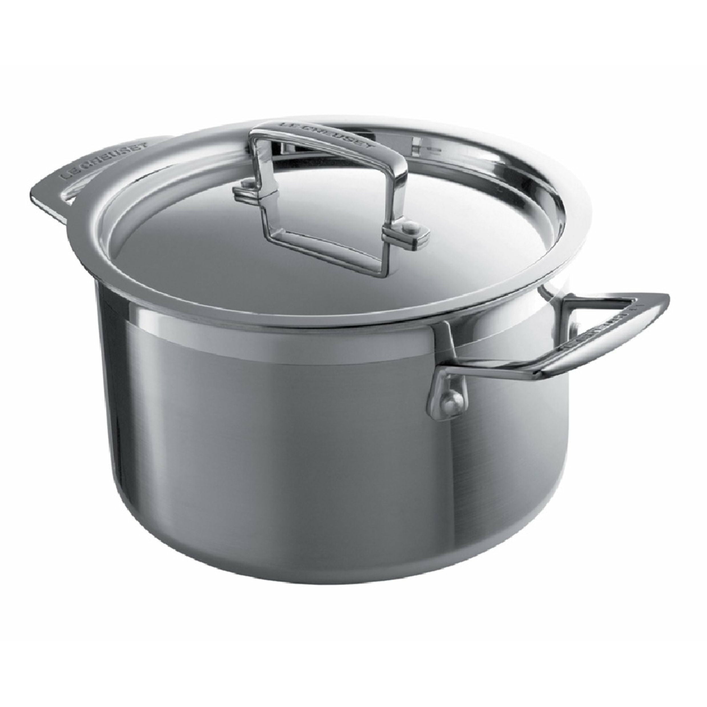 [product_category]-Le Creuset 3 Ply Stainless Steel Deep Casserole 6 L, 24 Cm-Le Creuset-630870042208-96200624001000-LEC-1