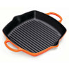 Le Creuset Nature Pan de grill carré à haut 30 cm, four rouge