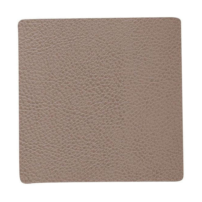 [product_category]-Lind Dna Square Glass Coaster Serene Leather, Grey-Lind DNA-5711590996912-991515-LIN-1