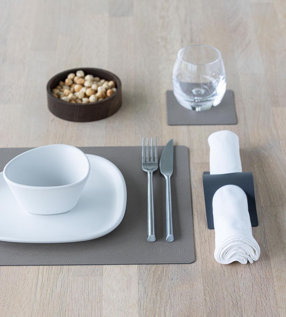 [product_category]-Lind Dna Square Placemat Serene Leather M, Grey-Lind DNA-5711590996660-991490-LIN-4