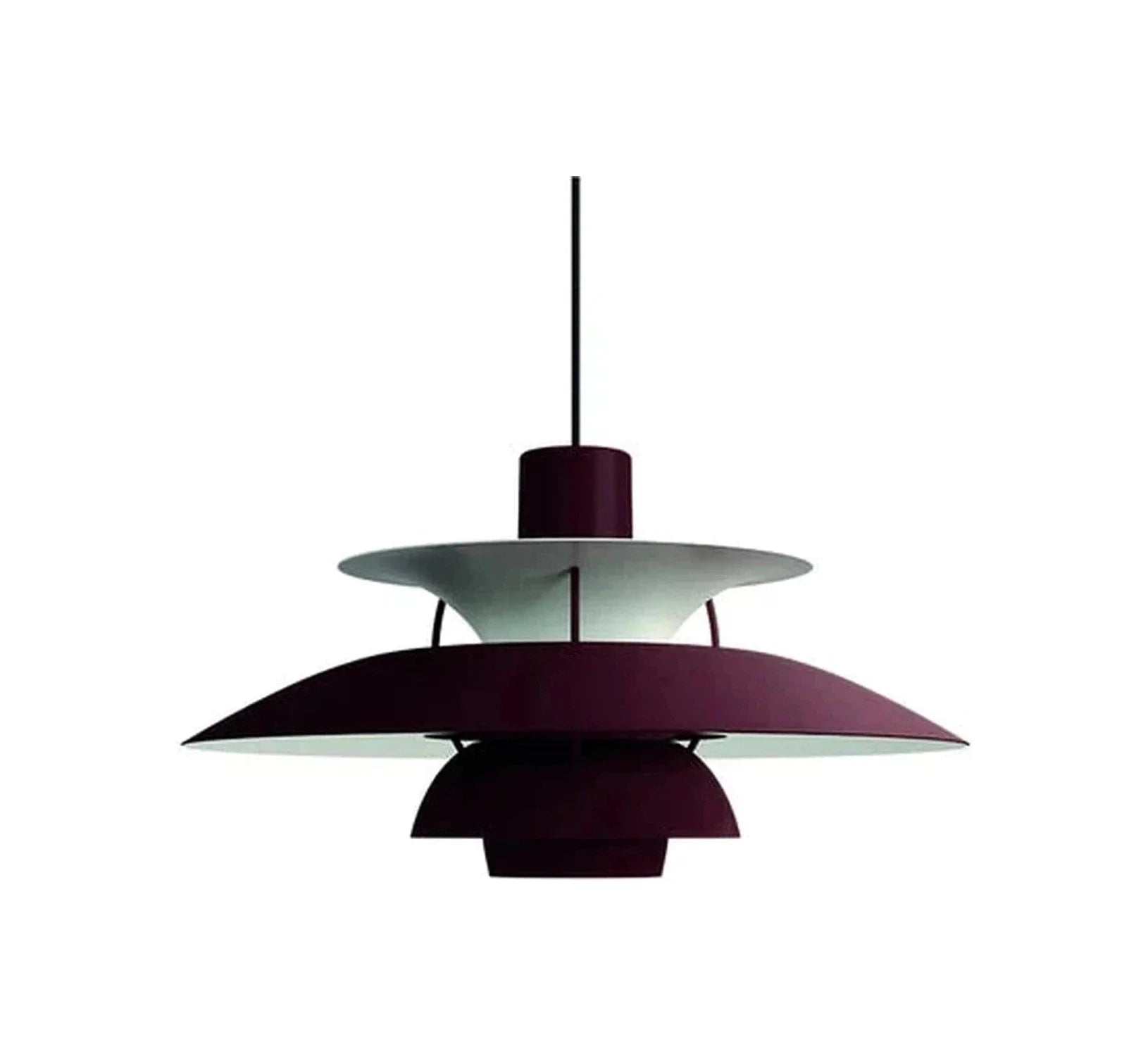 Louis Poulsen PH 5 Pendant Monochrome, Burgundy