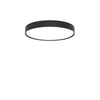  Slim Round Semi Recessed Luminaire ø 440 Mm Black