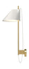  Yuh Wall Lamp Brass/White