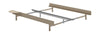 Moebe Lit avec 1 table de chevet 90 180 cm, sable