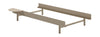 Moebe Lit avec 1 table de chevet 90 cm, sable