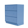 Commode de transport du Montana avec socle de 7 cm, bleu azur