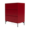 Montana transport commode avec des jambes, betterave / noir