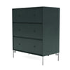 Montana transport commode avec des jambes, Jade noire / Matt Chrome