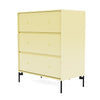 Montana transport commode avec des jambes, camomile / noir