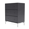 Montana transport commode avec les jambes, le noir de carbone / Matt Chrome