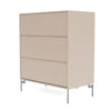 Montana Carry Dresser With Legs, Clay/Matt Chrome